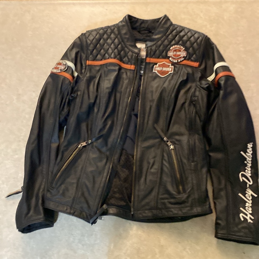 Harley-Davidson Triple Vent System Vintage Leather Jacket - EUC